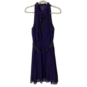Club Monaco Deep Purple Sleeveless Midi Dress